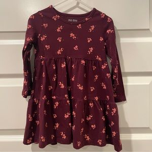 Okie Dokie brand long sleeved tiered dress. Size 2T.